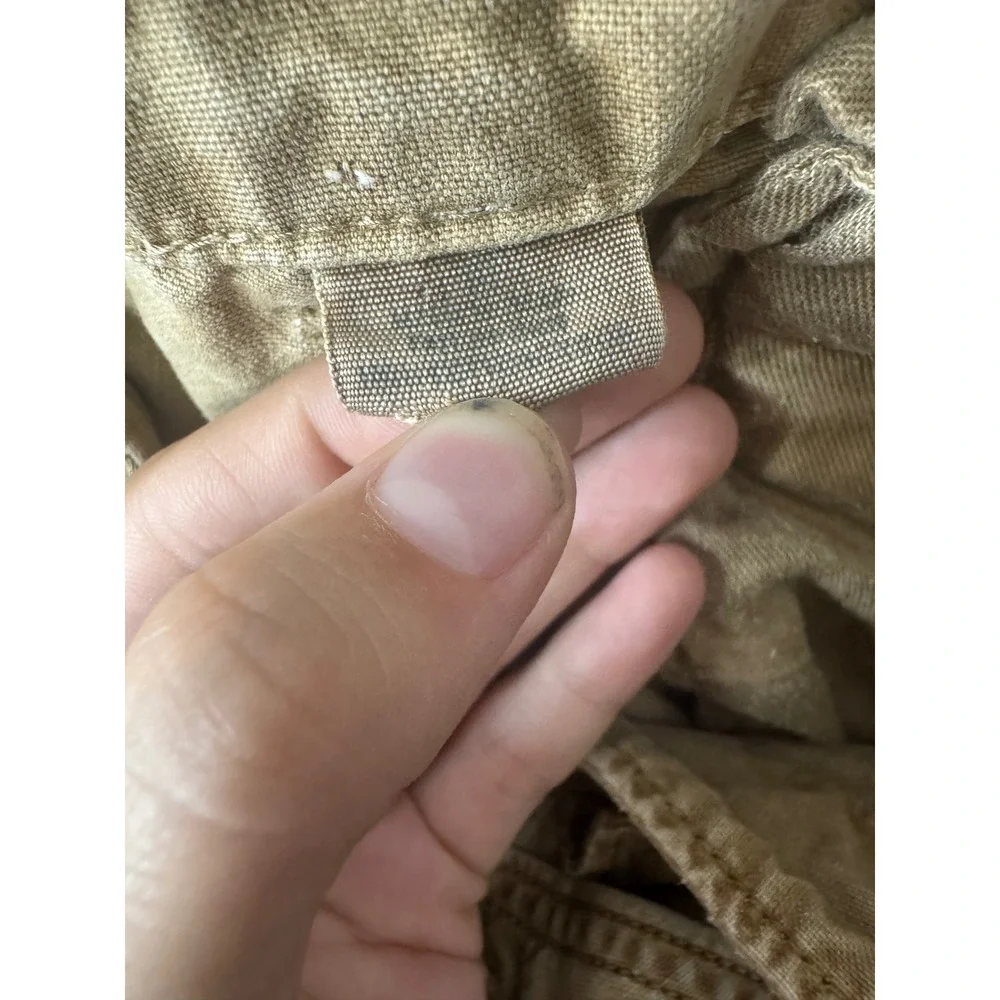 Denim & Supply Ralph Lauren Mens Khaki Cargo Shorts Union Jack Patch Size 33